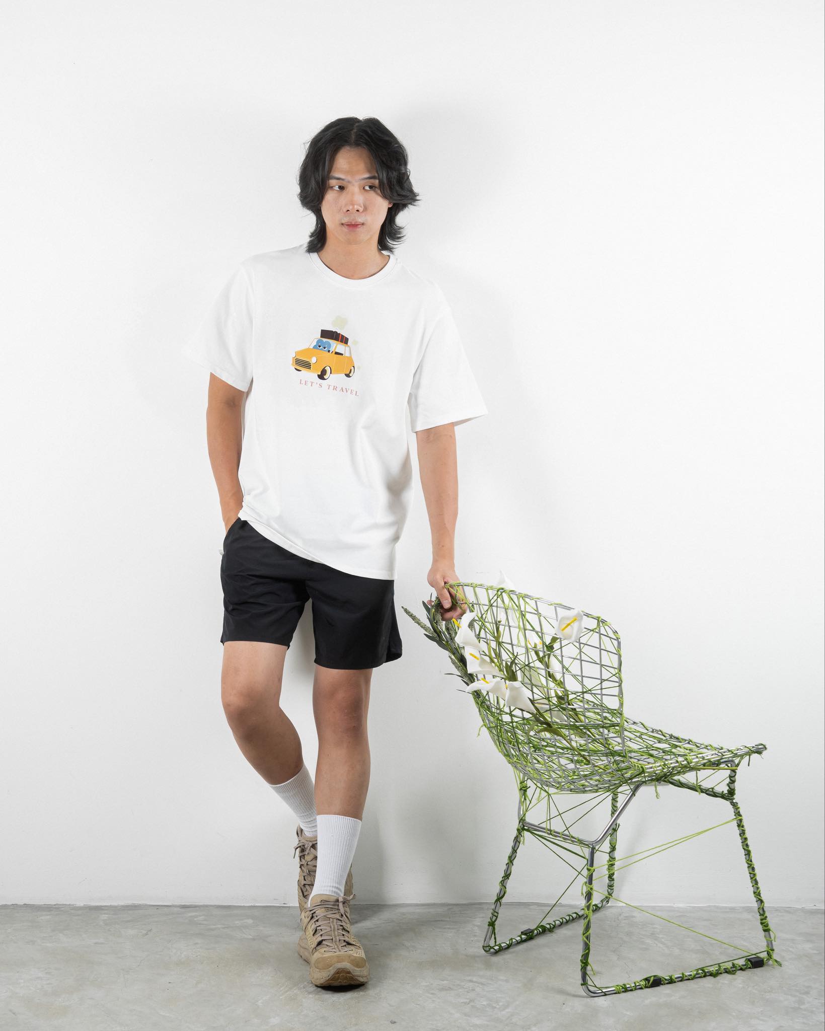 LULU Let’s Travel Graphic Tee (White)