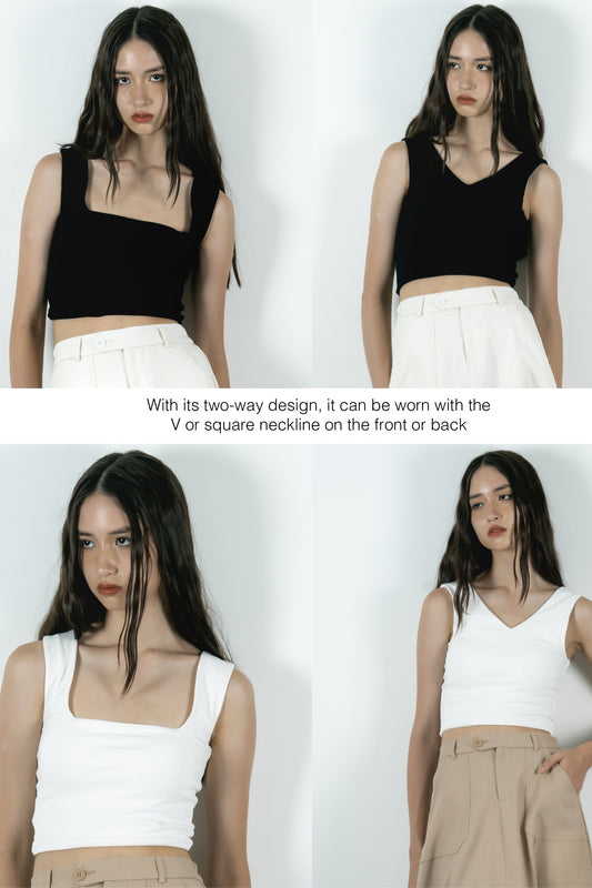 Cotton Two-Way Tank Top