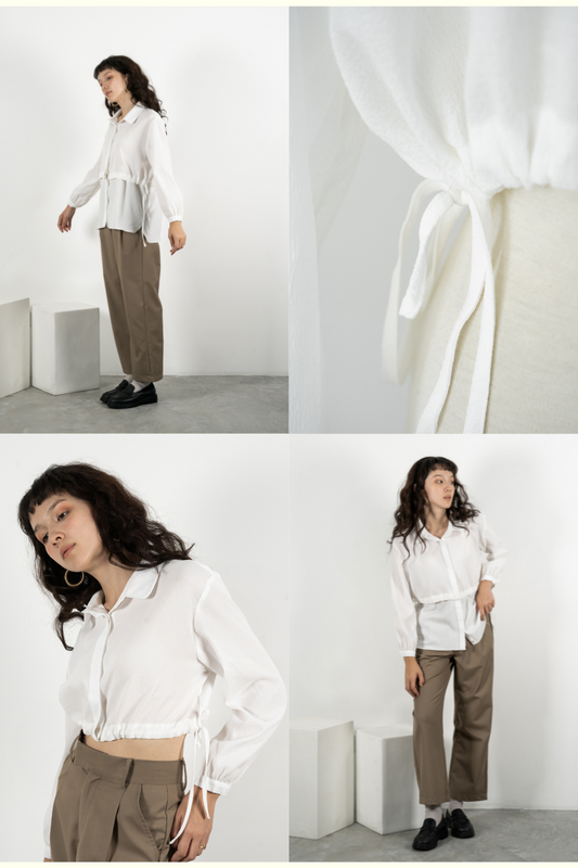 Multi-Wear Textured Shirt (White)
