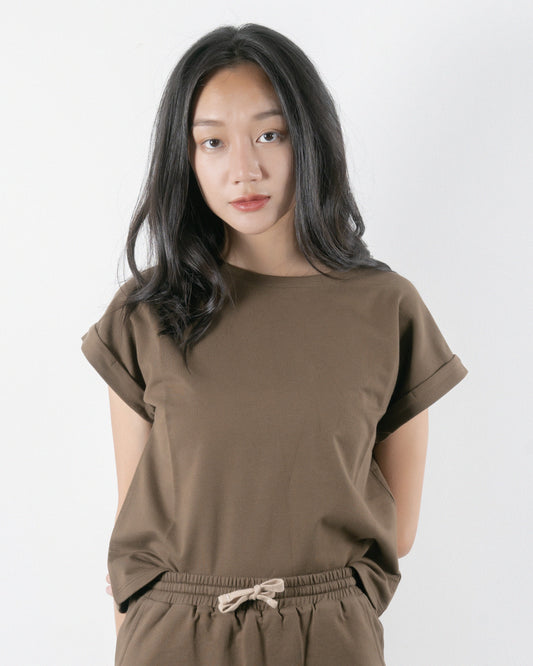 Basic Folded Sleeve Tee
