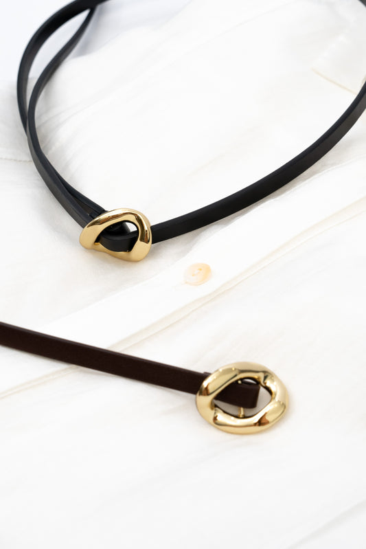 Skinny Knot Belt (Brown)