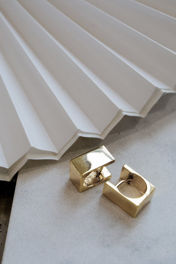 Pure Square Earrings (Gold)