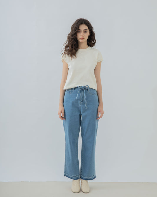 Simple Short Sleeve Knit Top