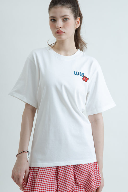 LULU Lunar New Year Oversize Tee (White)