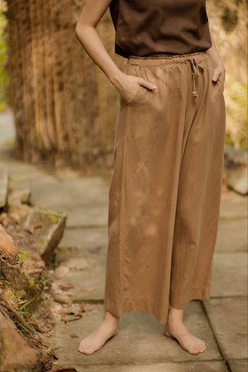 Relax Wide Leg Pants (Khaki)