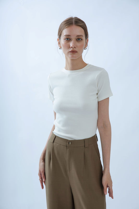 Basic Crew Neck Short Sleeve Tee