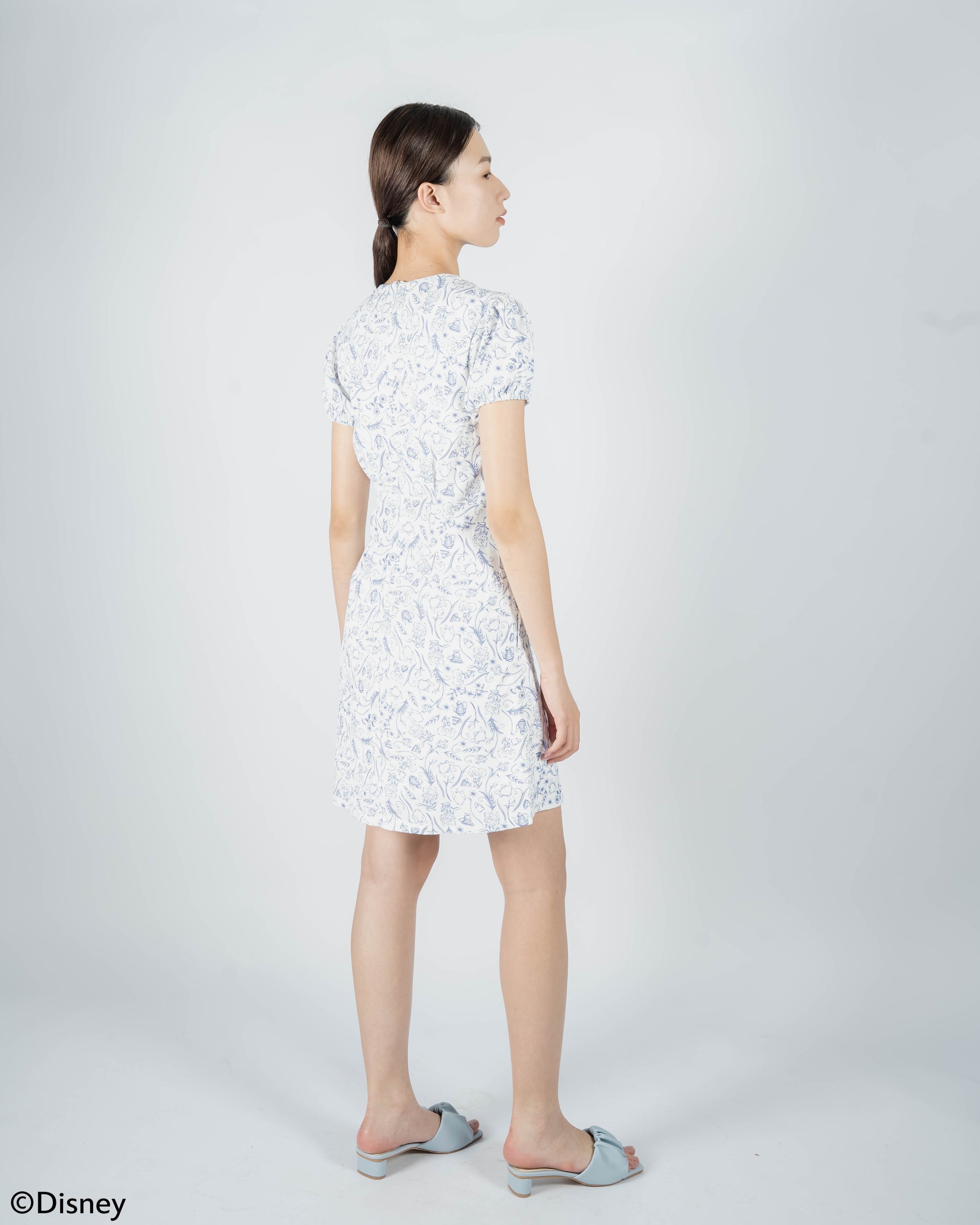 Alice In Wonderland Floral Printed Dress (Printed)