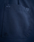 Alice Card Soldiers Tailored Shorts (Navy)_Back Patch Pockets