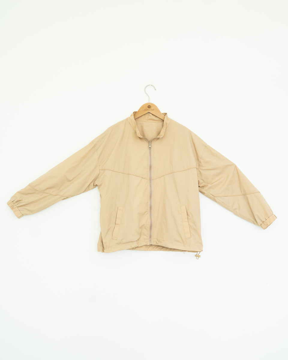 Reversible Track Jacket (Light Khaki)_Front