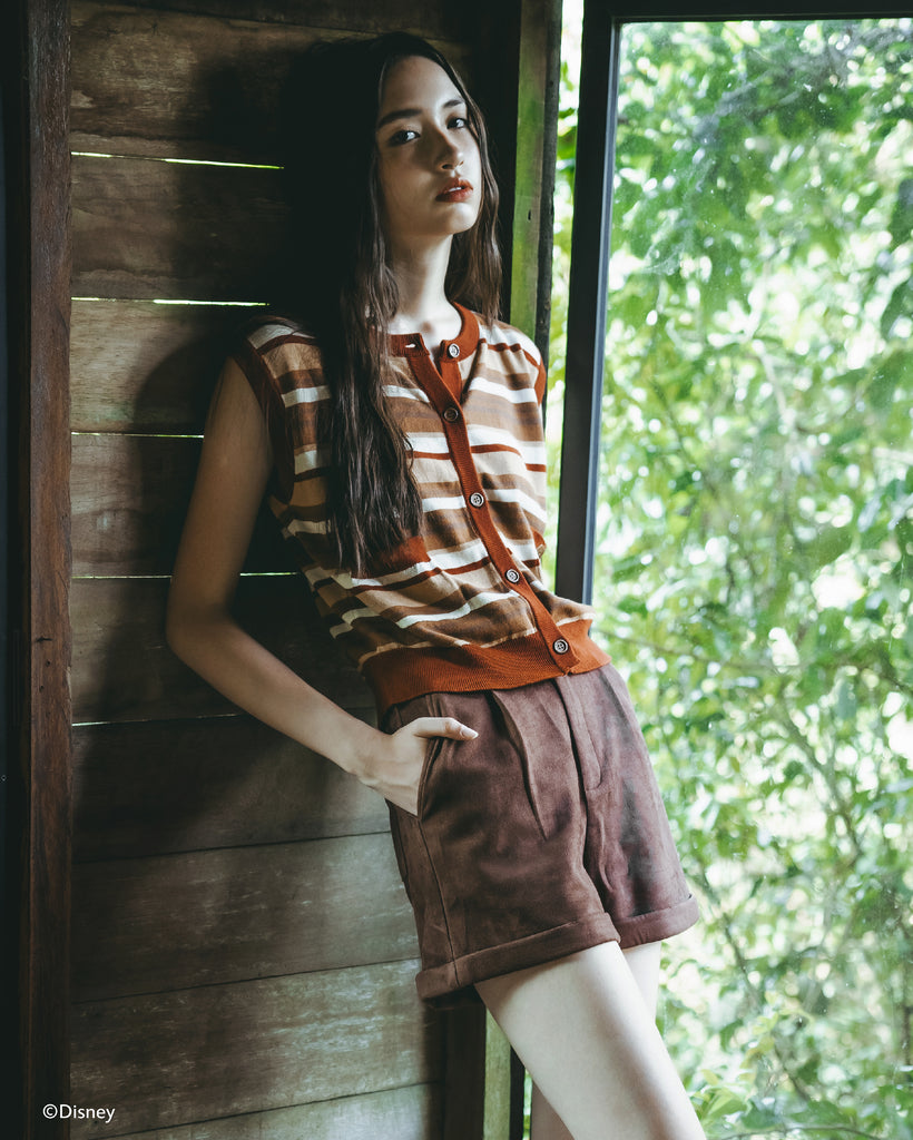Pinocchio Label Sleeveless Knit Vest (Stripe)