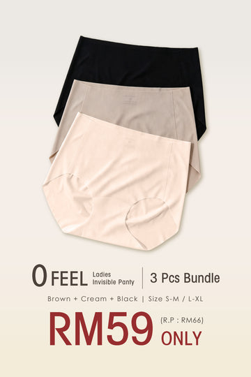 0 Feel Ladies Invisible Panty 3 Pcs Bundle