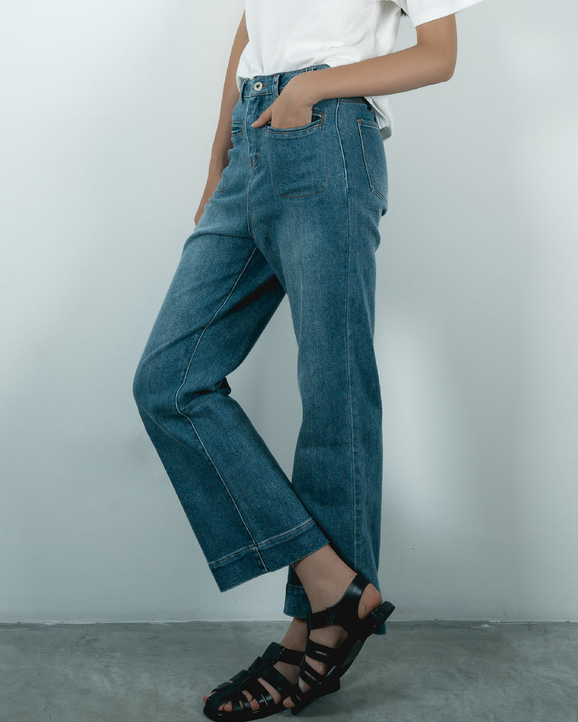 Hyeda Straight Cut Jeans (Denim)