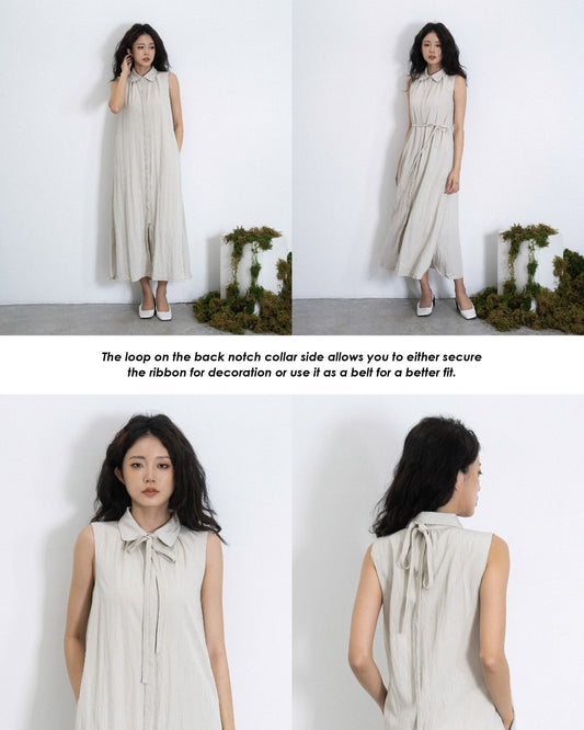 Multi-Wear Sleeveless Dress (Bone)