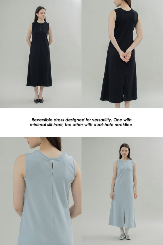 Centerline Two Way Sleeveless Dress (Blue)