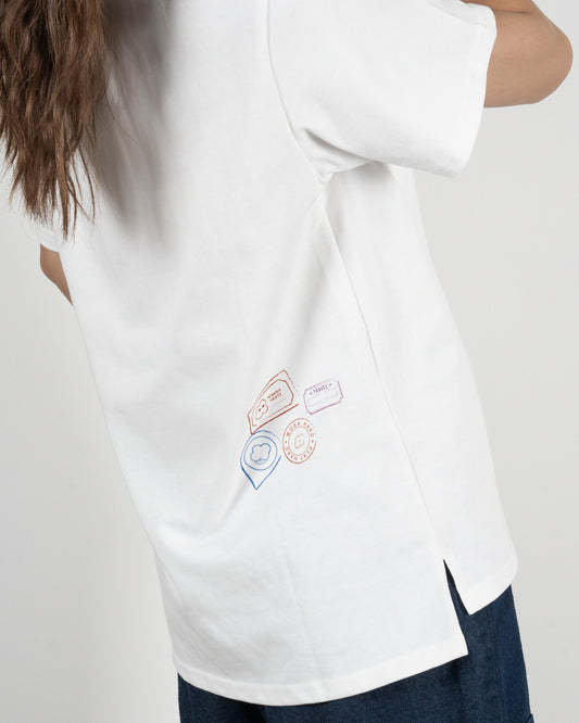 LULU Let’s Travel Graphic Tee (White)