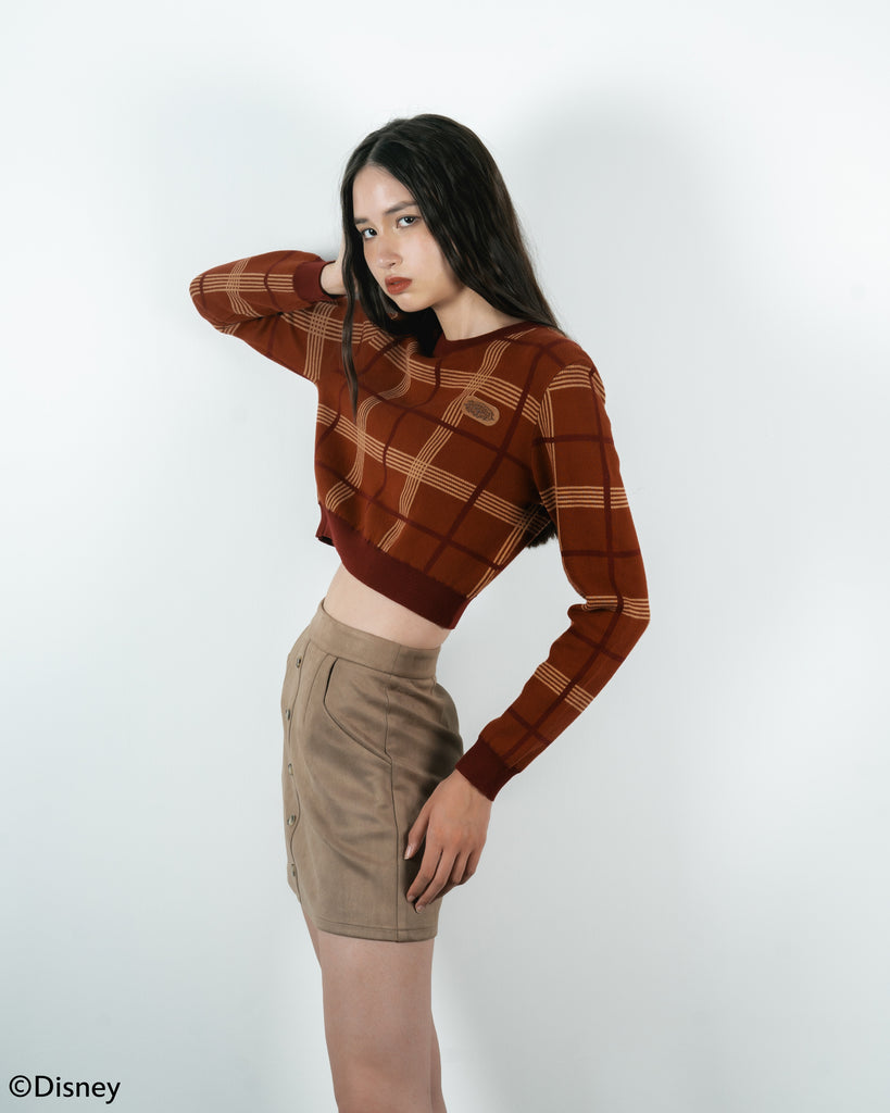 Pinocchio Label Plaid Sweater (Plaid)