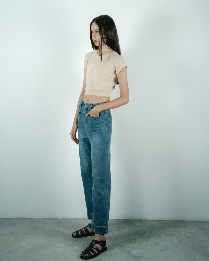 Hyeda Straight Cut Jeans (Denim)