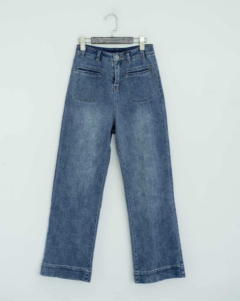 Hyeda Straight Cut Jeans (Denim)