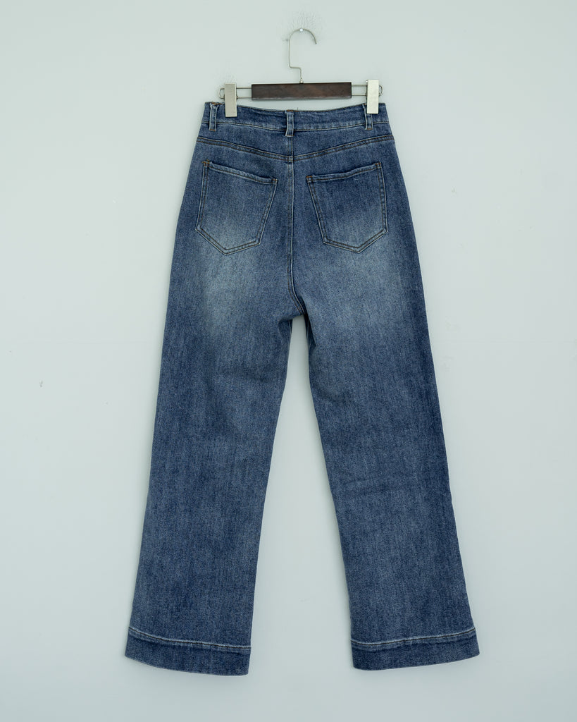 Hyeda Straight Cut Jeans (Denim)