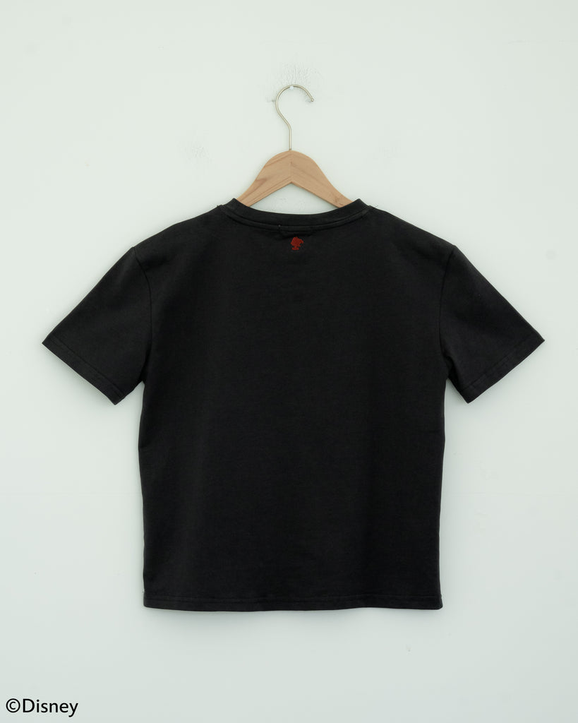 Pinocchio Embroidery Tee (Dark Grey)