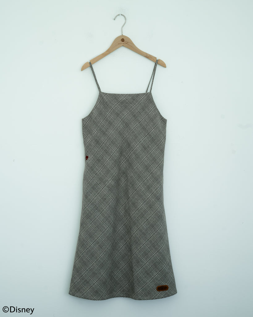 Pinocchio Back Tie Plaid Dress (Plaid)