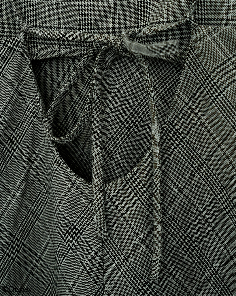 Pinocchio Back Tie Plaid Dress (Plaid)