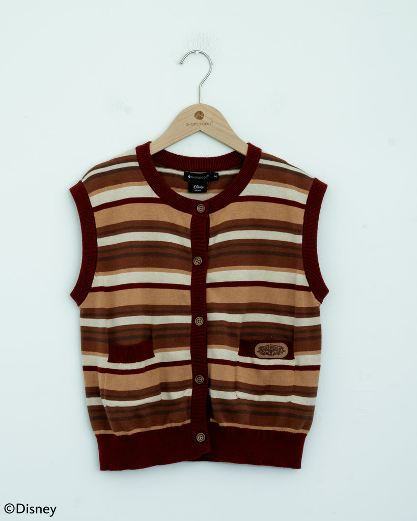Pinocchio Label Sleeveless Knit Vest (Stripe)