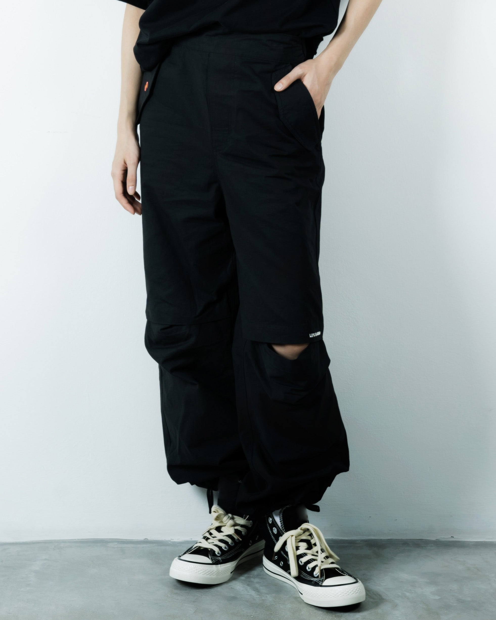 LULU Open Knee Pants (Black)