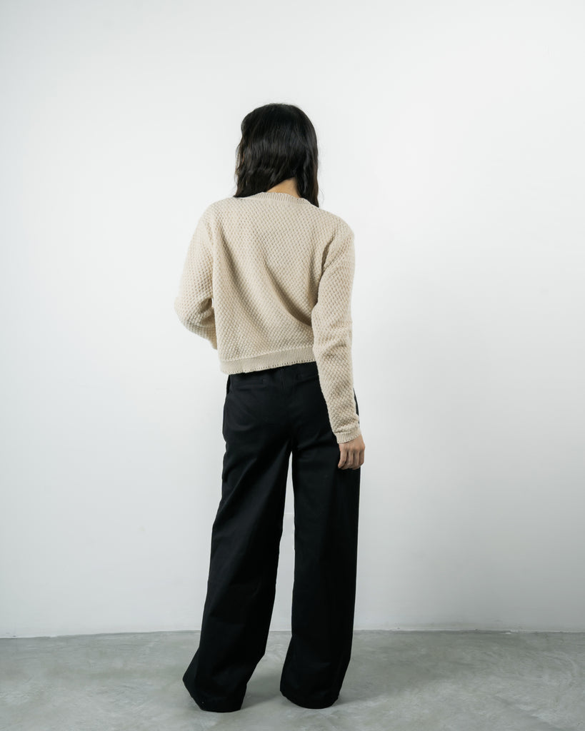 Mika Wide Leg Pants (Black)