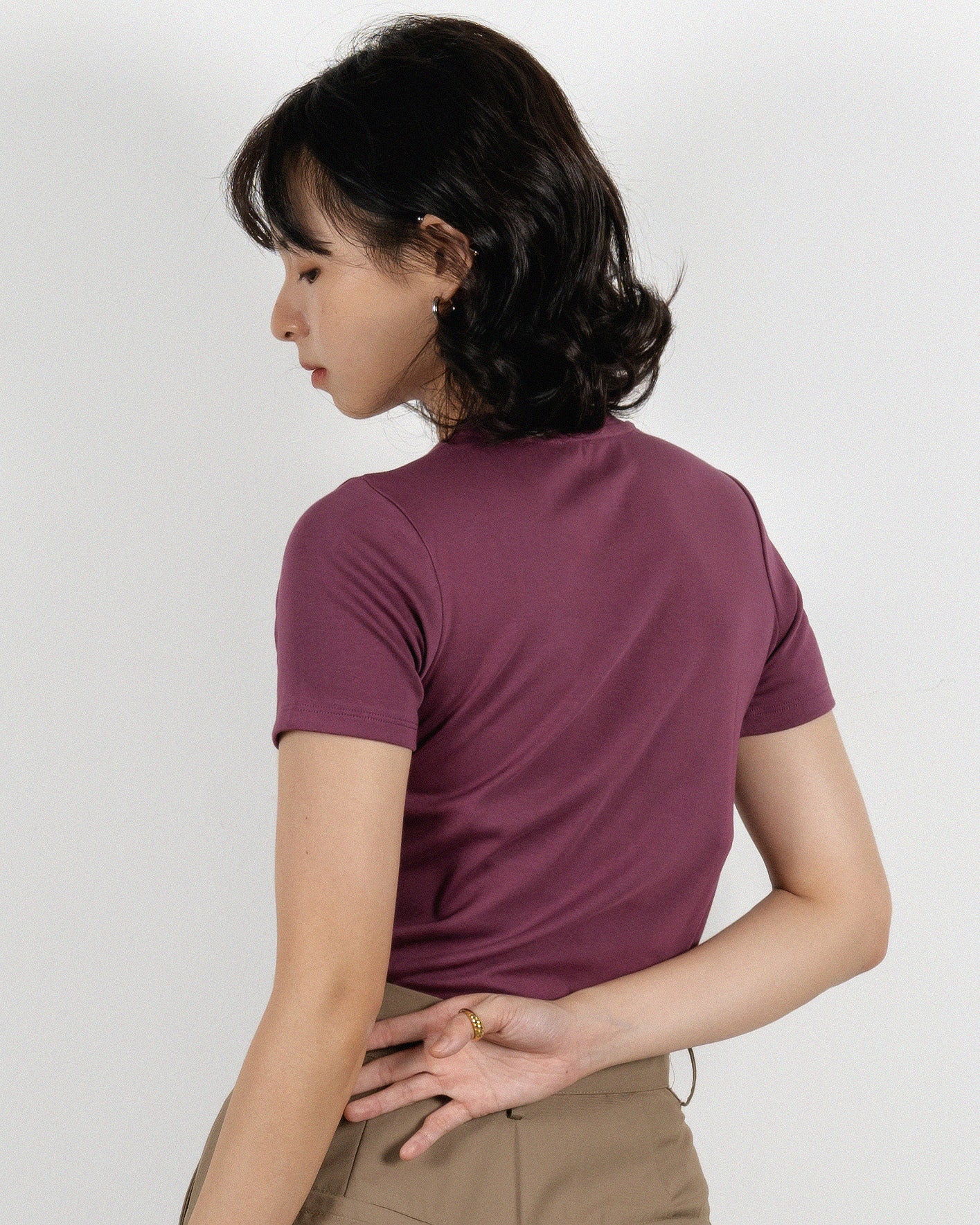 Basic Crew Neck Short Sleeve Tee
