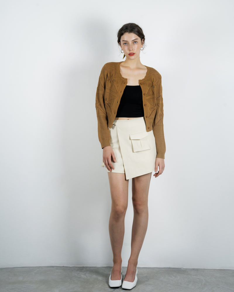 Harrey Pocket Overlap Skort (Ivory)