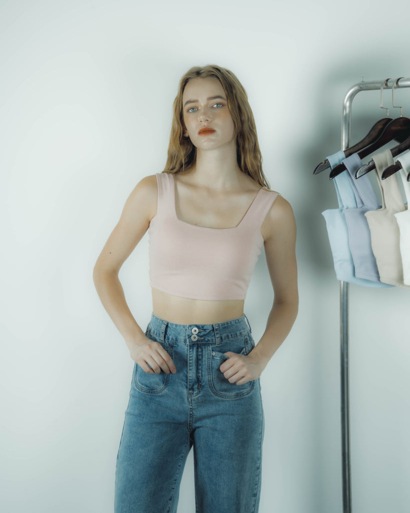 Classic Square Neck Crop Tank Top 2.0