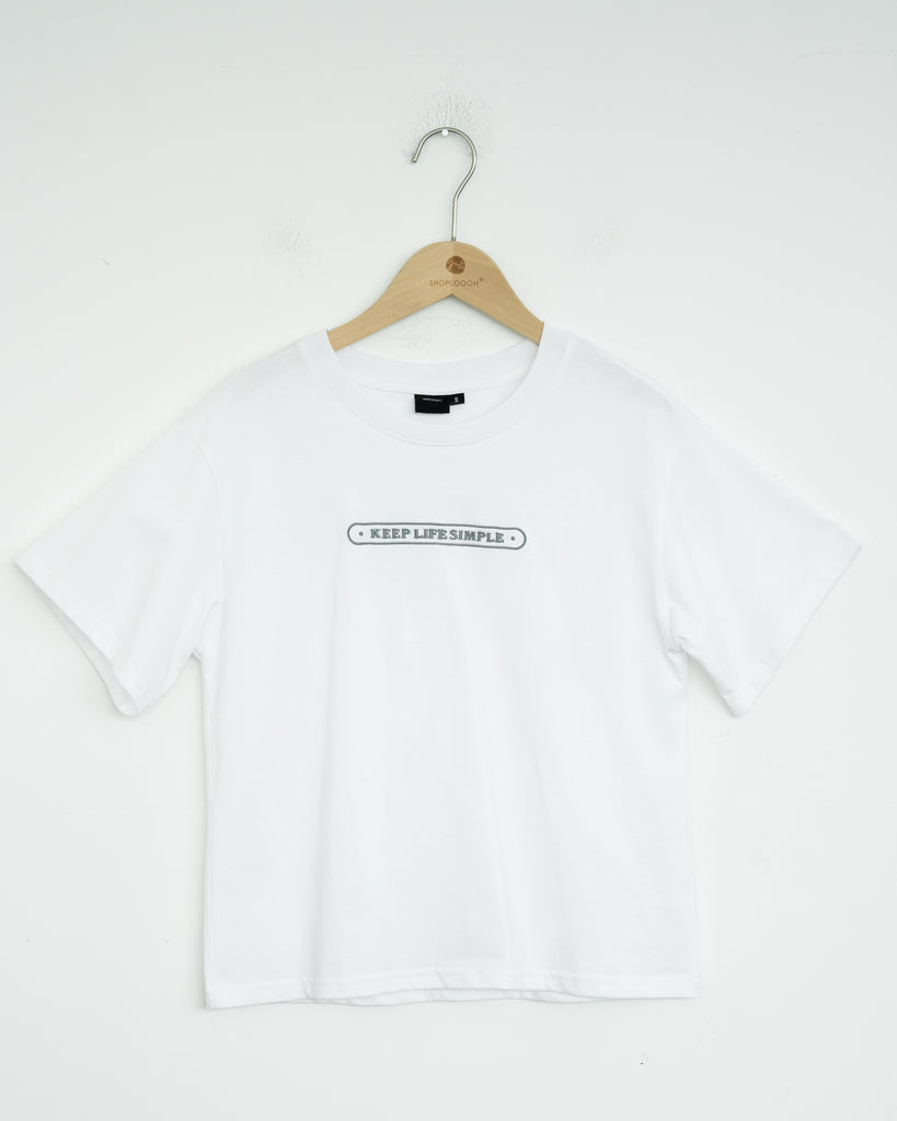 Keep Life Simple Tee (White)