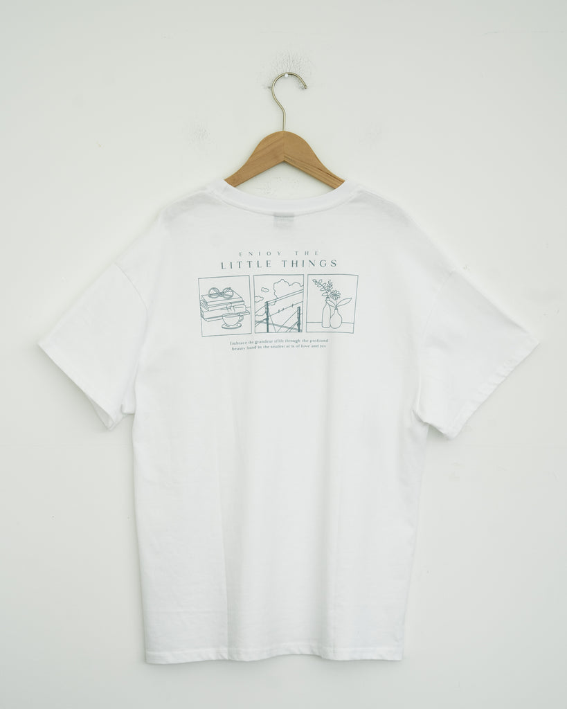 Enjoy The Little Things Graphic Tee (White)