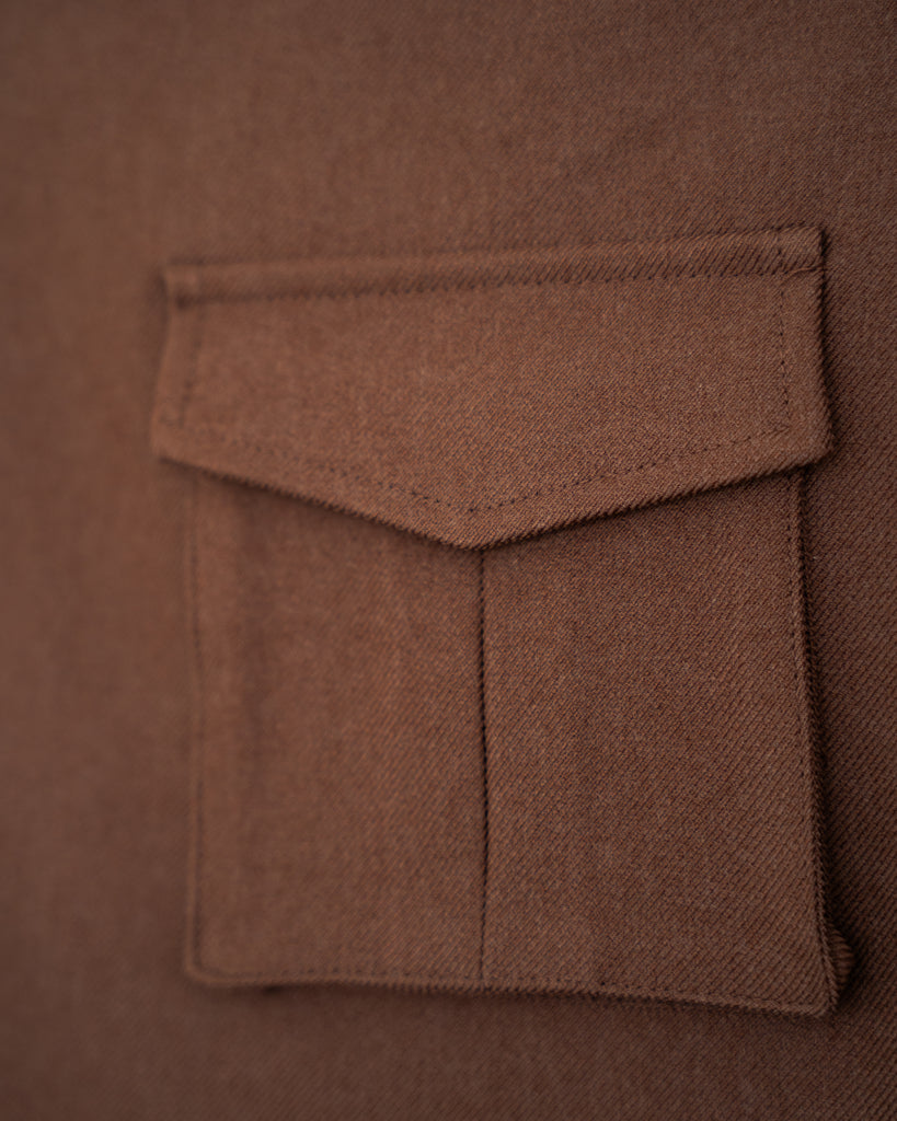 Harrey Pocket Overlap Skort (Brown)