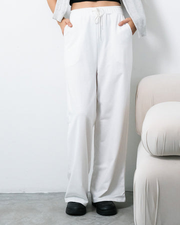 French Terry Casual Straight Pants