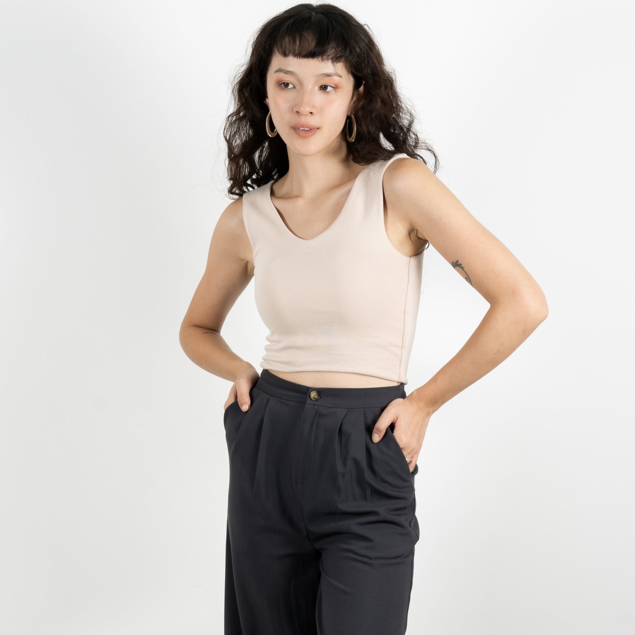 Cotton Two-Way Tank Top