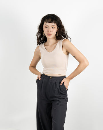 Cotton Two-Way Tank Top