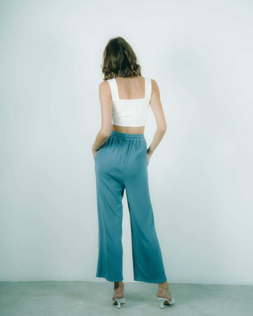 Cozy Loose Fit Pants (Blue)