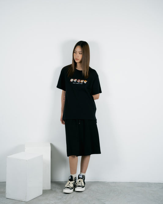 LULU Fashion Show Embroidery Tee (Black)