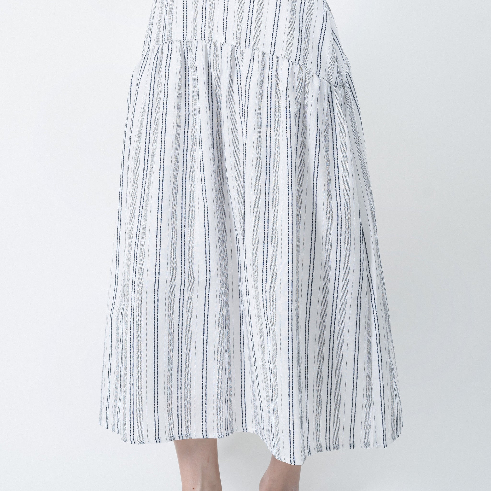 Kaia Flare Maxi Skirt (Striped)
