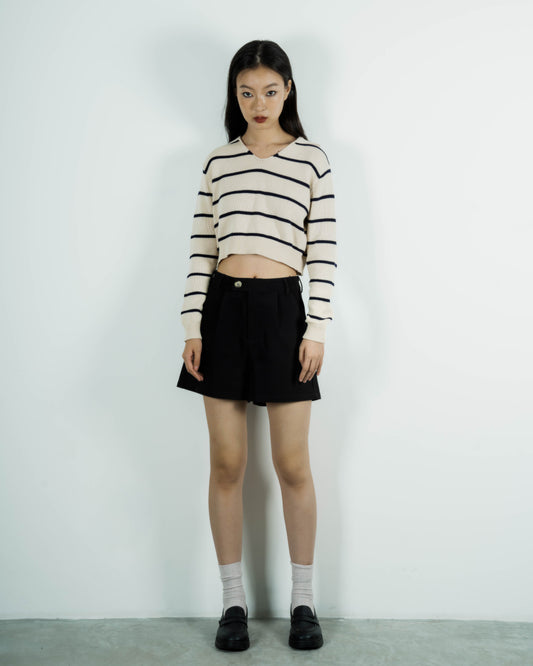 Single Button Everyday Shorts (Black)
