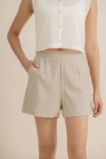 Relax Fit Pockets Shorts (Khaki)