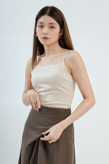 Spaghetti Strap Top (Beige)