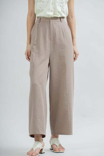 Haven Soft Textured Trouser (Khaki Grey)