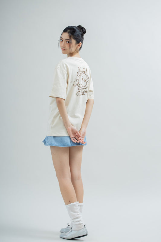 LULU Ballet Dream Oversize Tee (Beige)