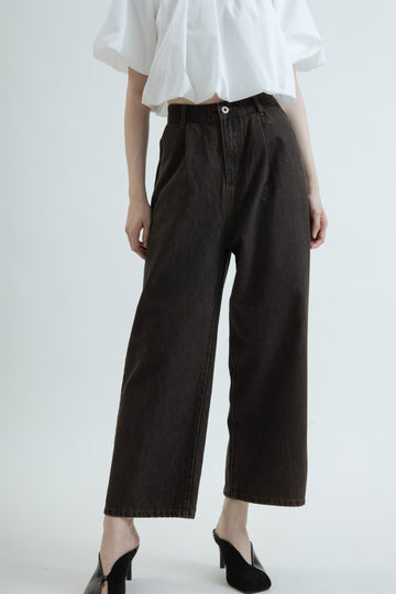 Vintage Straight Cut Jeans (Denim Black)