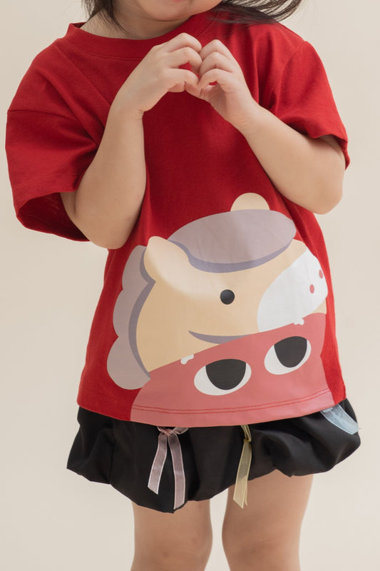 LULU Kids Lion Dance Tee (Red)