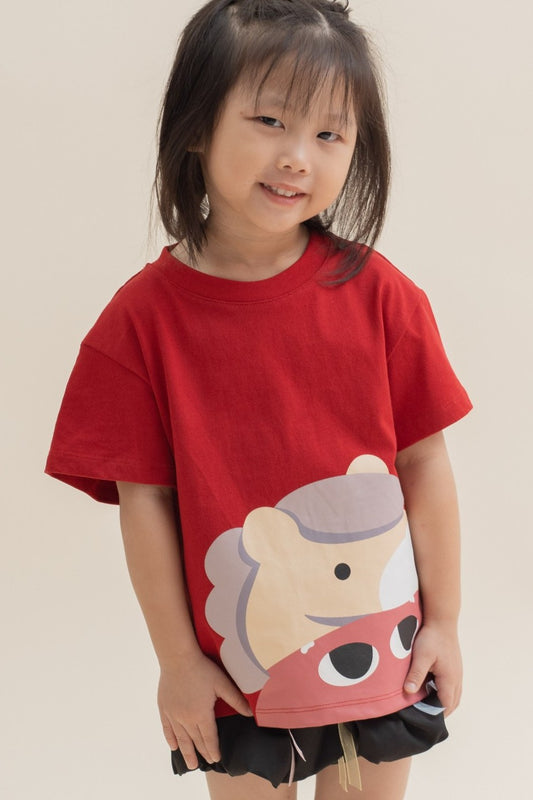 LULU Kids Lion Dance Tee (Red)