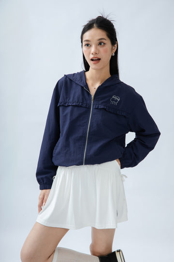 LULU Hooded Parachute Jacket (Blue)